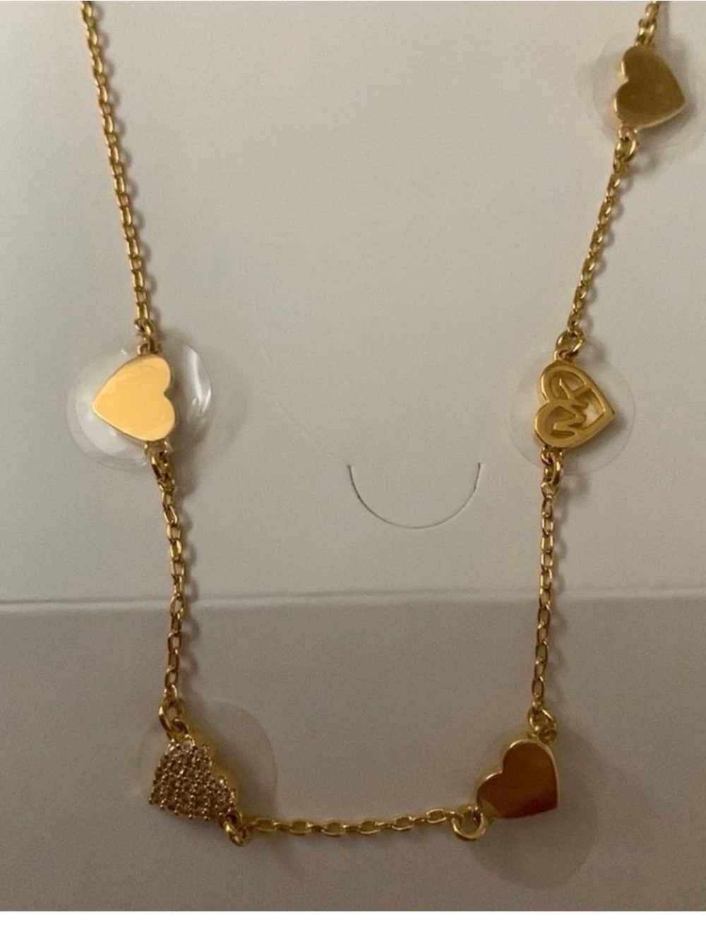 Gold Heart Charm Necklace